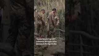 Entire South Cut Off Chaos In Lebanon After Qasmiyeh Bridge Destroyed N18G