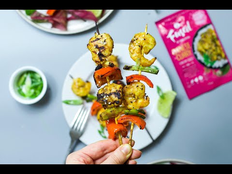 BBQ Skewers 3 Ways | Chicken, Prawn & Tofu | Fused By Fiona Uyema