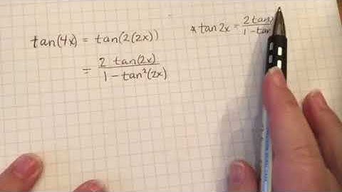 Trig Identity tan(4x) part 1