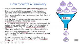 Summary and Response Writing