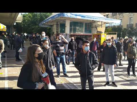 Απεργιακή συγκέντρωση πλατεία.