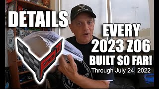 EVERY 2023 Z06 CORVETTE BUILT SO FAR   WHAT ARE THEY HOW MANY 70TH ANNIVERSARIES