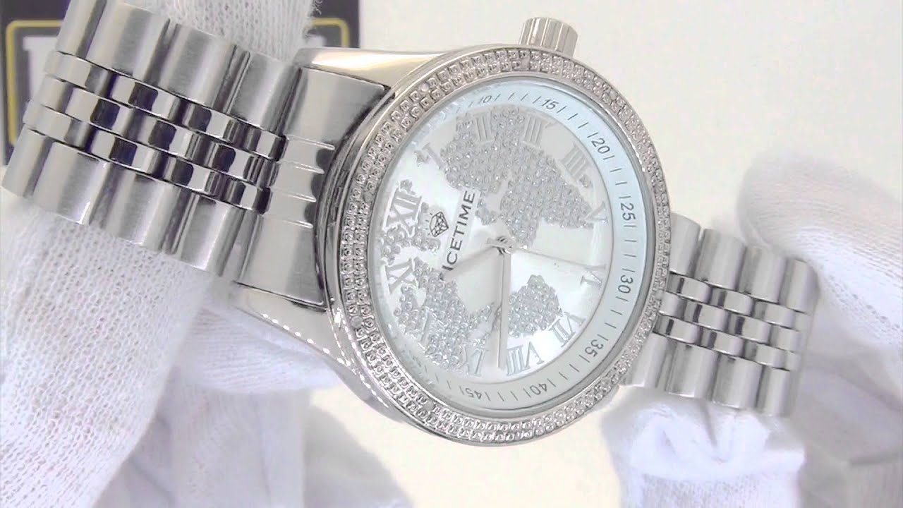 ice time men's diamond watch