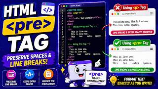 HTML-5 || PREFORMATTED - PRE TAG || TUTORIAL.