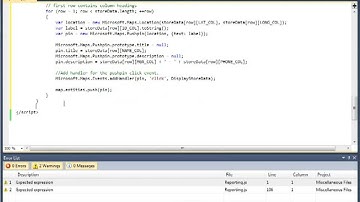 Creating an Excel Services and Bing Maps Mash up Using the Excel Services