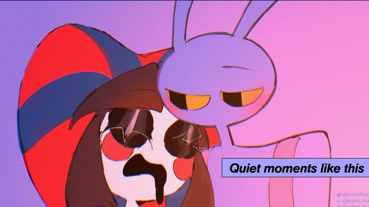 Quiet Moments 💔🩷 Pomni X Jax 🩷 The Amazing Digital Circus - YouTube