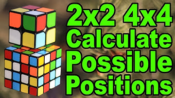 Possible Positions on a 2x2 & 4x4 Rubik