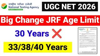 UGC NET Age Limit 2026 | UGC NET JRF New Age Limit | UGC NET Notification 2026 | UGC NET MENTOR