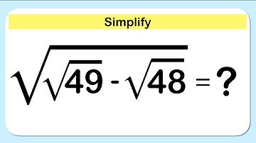 Nice Square root Simplification