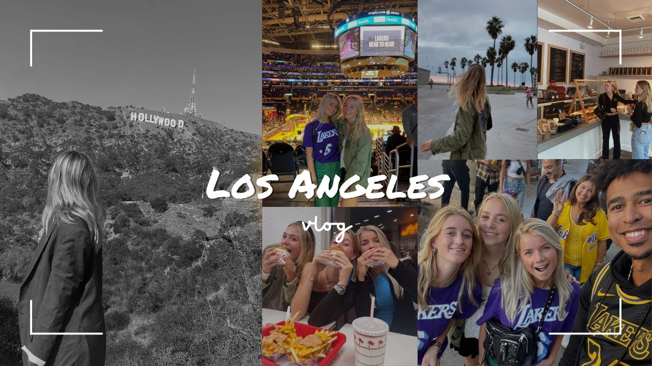 Celebs spotten, Brandy Melville café & Lakers game EF San Diego vlog