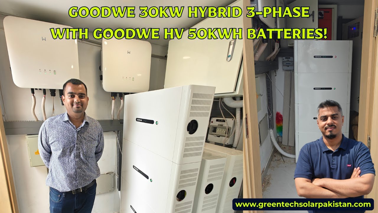 GoodWe 30kW Hybrid with GoodWe 50kWh High Voltage Batteries!