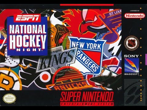 ESPN National Hockey Night (Super Nintendo) - Pittsburgh Penguins vs Chicago Blackhawks