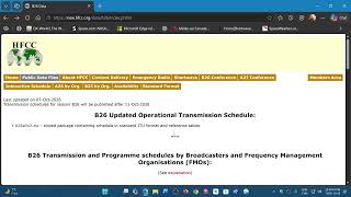 HFCC B26 schedules public data files are available