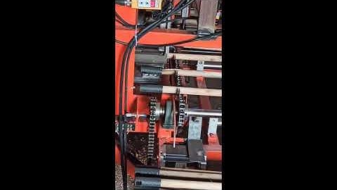 Automatic mop broom brush stick hanger cap fixing nailing machine