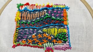 538-Exotic embroidery patchwork with very basic stitches (Hindi Urdu/ English)/