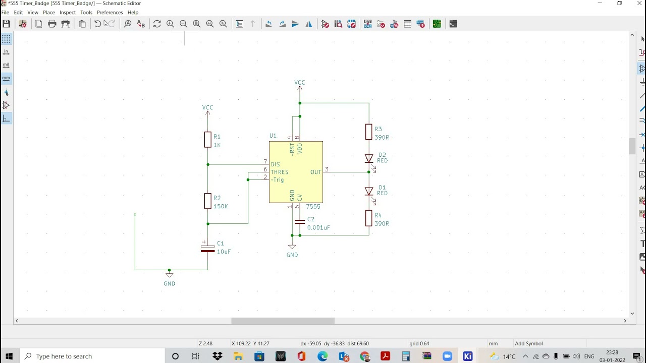 How to import schematic symbols in kicad version 6 - YouTube