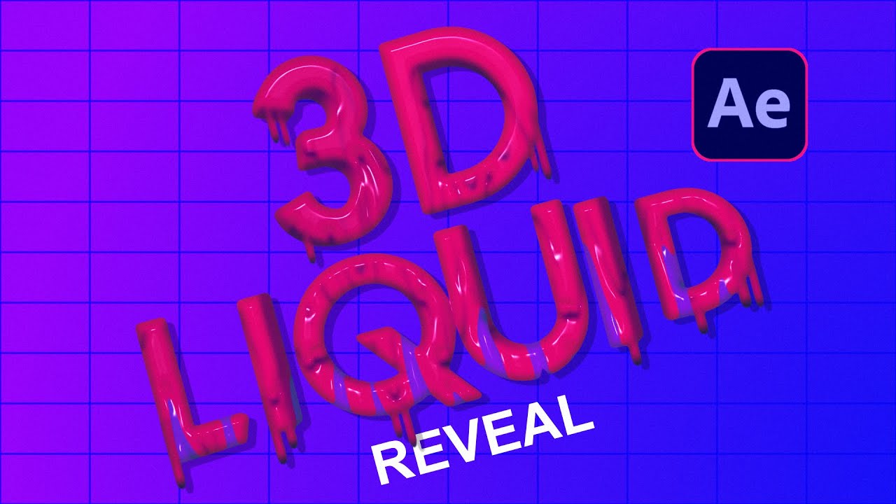 3D Liquid Reveal in AFTER EFFECTS | Tutorial - YouTube