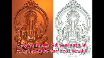 how to make 3d toolpath in Artcam 2008 (Hindi Language)