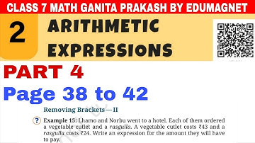 Class 7 Maths Ganita Prakash Chapter 2 Arithmetic Expression Part 4 (Page 38 to 42 ) | EDUMAGNET