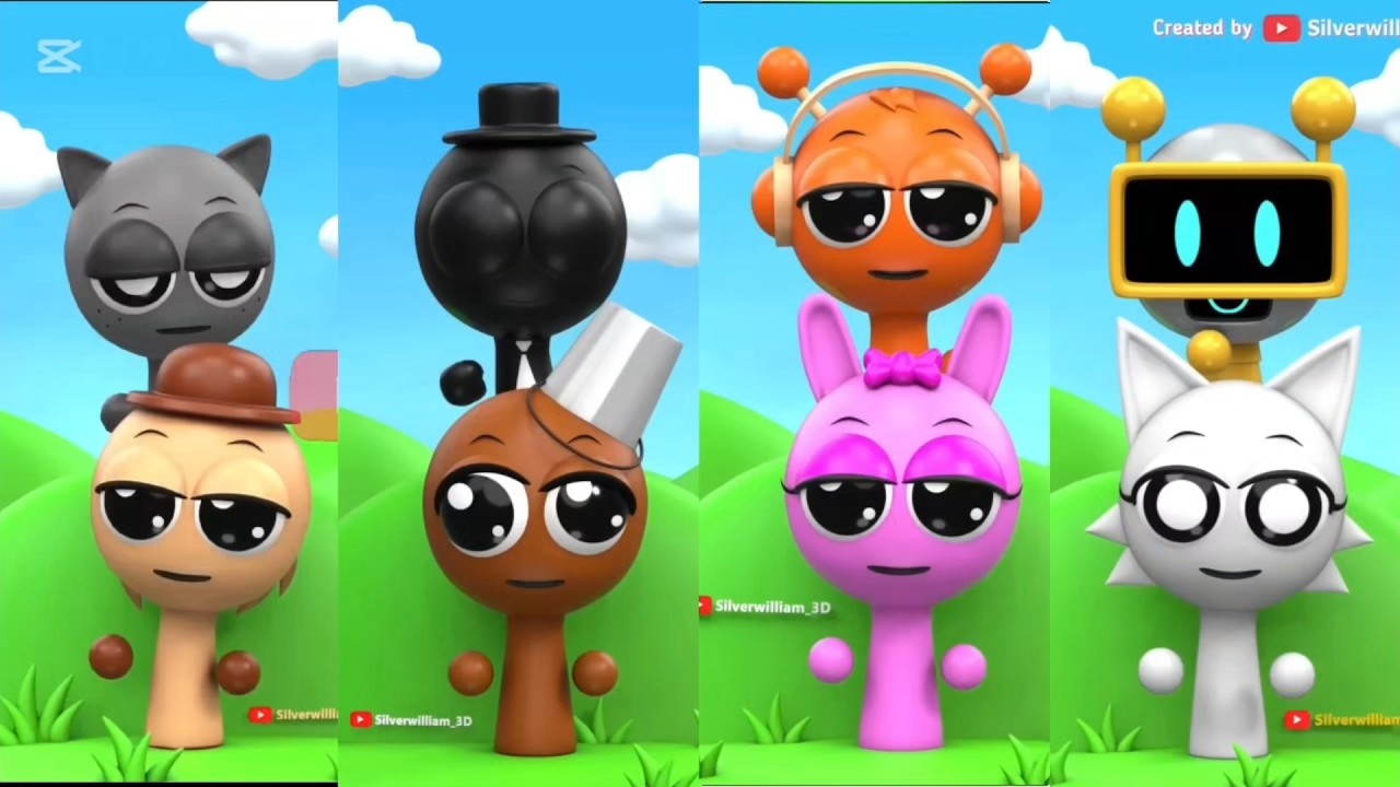 Tiles Hop Sprunki Robot Oren Pinki 🆚️ Wenda And  Fun 🆚️ MR.SUN And Simon 🆚️Brud And ?