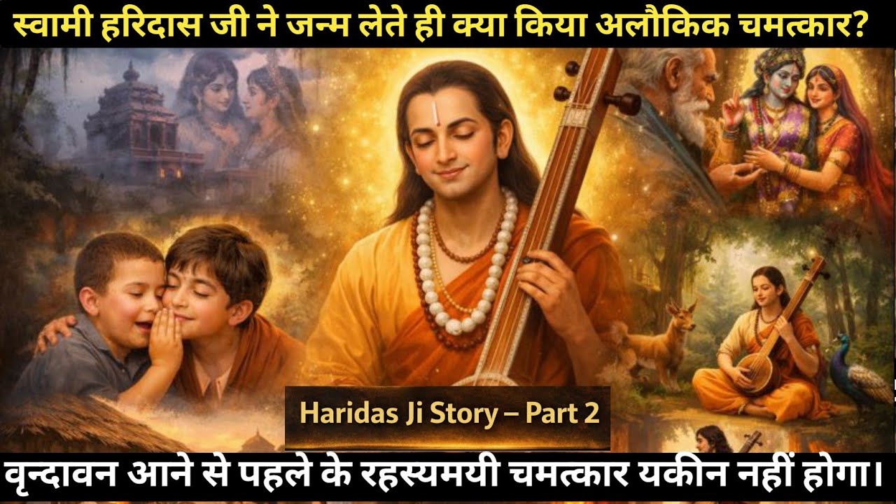 स्वामी हरिदास जी ने जन्म लेते ही क्या किया अलौकिक चमत्कार? | Haridas Ji Maharaj Story| Ankit Chobey