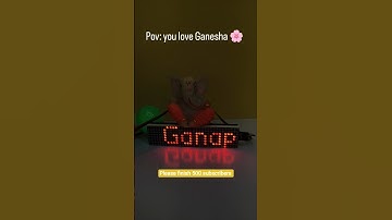 Ganesha with Arduino Uno Led dot matrix display #shorts