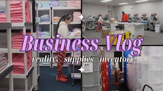 Reality of owning a wholesale clothing brand, embroidery & printing business. Working Vlog 01