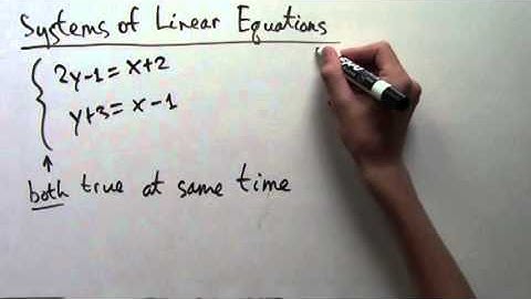 Solving Systems of Linear Equations  Substitution Method