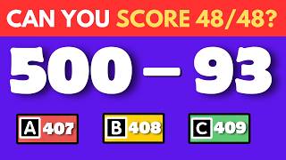 Can You Score 48/48? 🧠 Math Quiz Challenge 2026 | Easy to IMPOSSIBLE ! 💀 Can You Pass This Test? screenshot 5