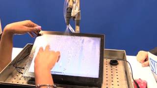 Famous Salt-Water Touch Demo by NVD - A Leading Touch Screen Display Manufacturer Wealth