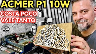 This engraver is cheap and works well. Laser engraver acmer p1 10W. Economic. Laser wood cutting