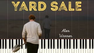 Alex Warren - Yard Sale (Piano Tutorial)
