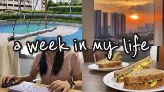 life in singapore | 8-5 corporate life working from home, home cooked food,eating healthy #wfh #vlog