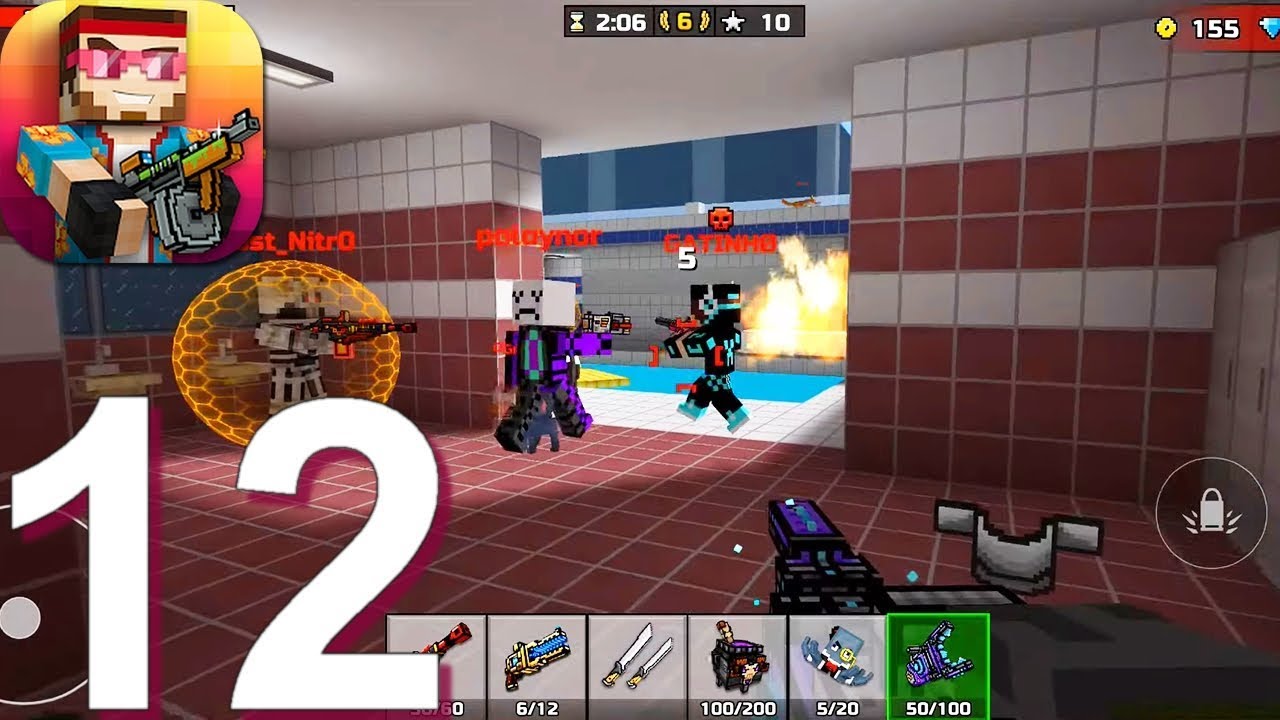 Pixel Gun 3D - Gameplay Walkthrough Part 12 Rare,Epic,Legendary,Mythical Weapons (Android, iOS Game)