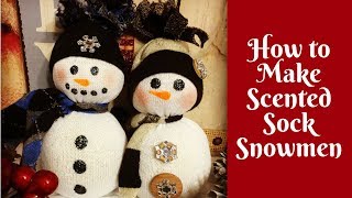 Christmas Crafts: Make a Scented Sock Snowman