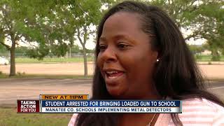 Metal detectors, no backpacks after student arrested for having loaded gun at Bradenton high school