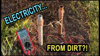 Electricity from Dirt? - (No Battery Needed)
