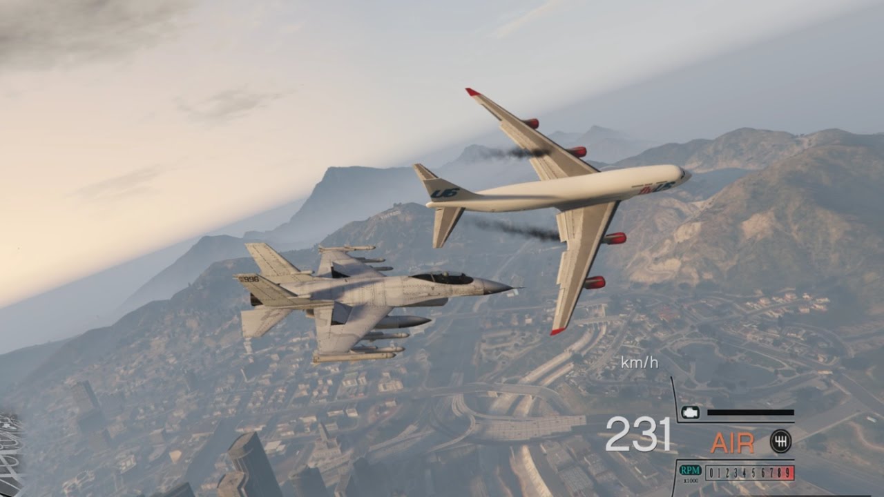 Tiêm Kích Tiêu Diệt Máy Bay Buôn Lậu | Làm Phi Công Tập Lái May Bay Phản Lực Trong GTA V
