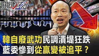 一陽破九陰?韓自廢武功民調潰堤狂跌 藍委慘到從贏20%到被追平!? 【關鍵時刻】20191210-1 劉寶傑 李正皓 吳子嘉 姚慧珍 康仁俊 黃世聰 楊實秋