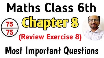Review exercise chapter 8 Class 6 Maths PTB | Rev Ex Unit 8 Q no. 1 and 2 Algebra | Learning Zone