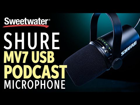 Shure Mv7 Usb Podcast Microphone Black Sweetwater