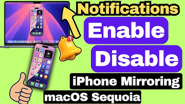 How to Enable/Disable iPhone Mirroring Notification From iPhone on Mac