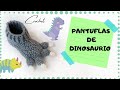 🦖PANTUFLAS a CROCHET de DINOSAURIO - paso a paso para niño 🦖