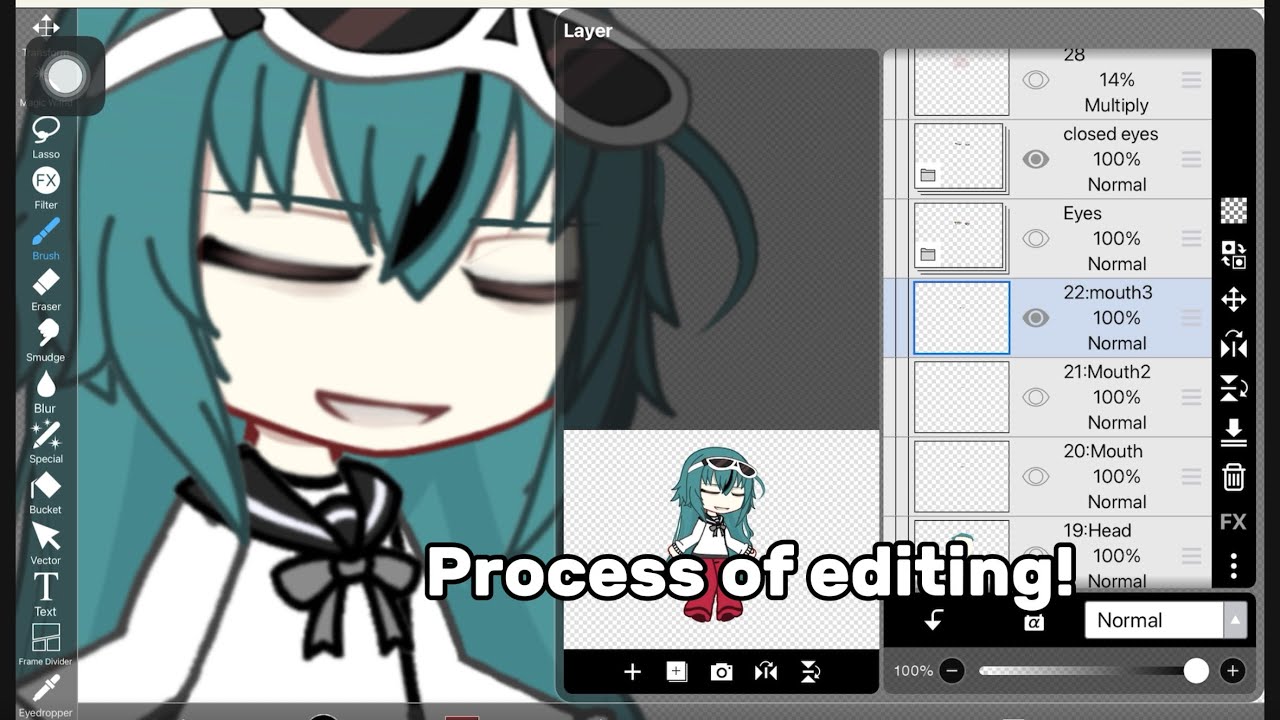 Process of editing! // gacha editing ibispaint x - YouTube