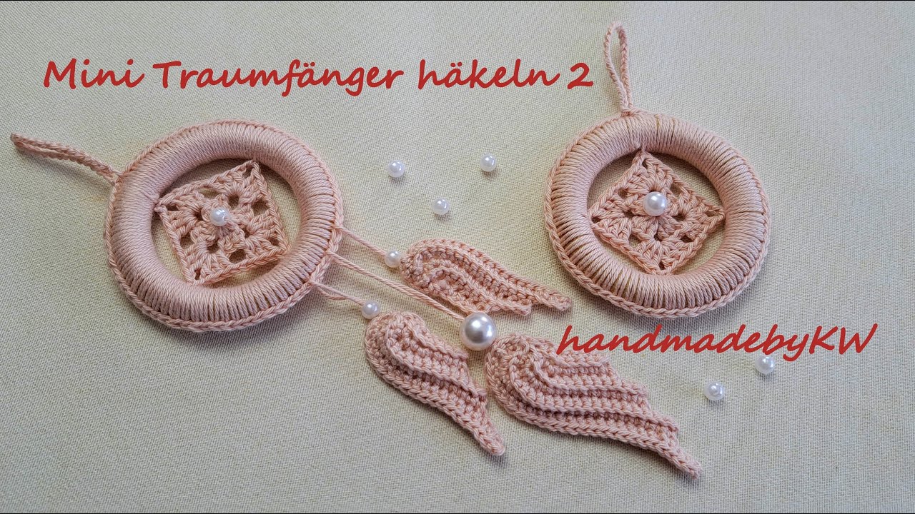 Traumfänger häkeln - Mini Traumfänger 2 🌼