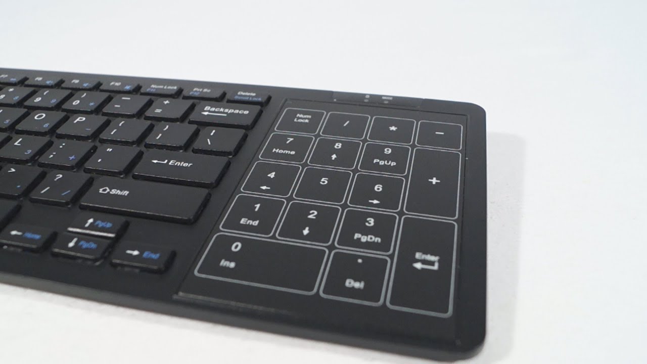 #1501 - Genius SlimStar T8020 Wireless Multi-TouchPad Keyboard Video Review