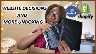 EP2: Deciding between Facebook shop and Shopify for my Business | Unboxing more Business Inventory