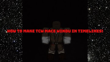 HOW TO MAKE AN AWESOME HIGH-QUALITY TCW MACE WINDU IN TIMELINES! (Roblox) [CODES IN DESC]