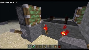 Minecraft - Tutorial - Create a Circuit that Pulses When it is Turned On and Off