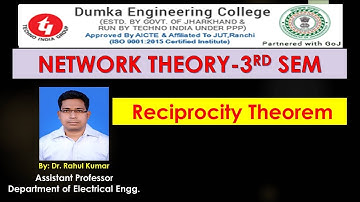Reciprocity Theorem for AC /DC Network|By: Dr. Rahul Kumar